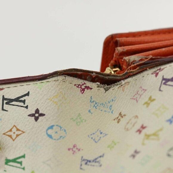 LOUIS VUITTON Multicolor Portefeuille Sarah Long Wallet White - Picture 8 of 12